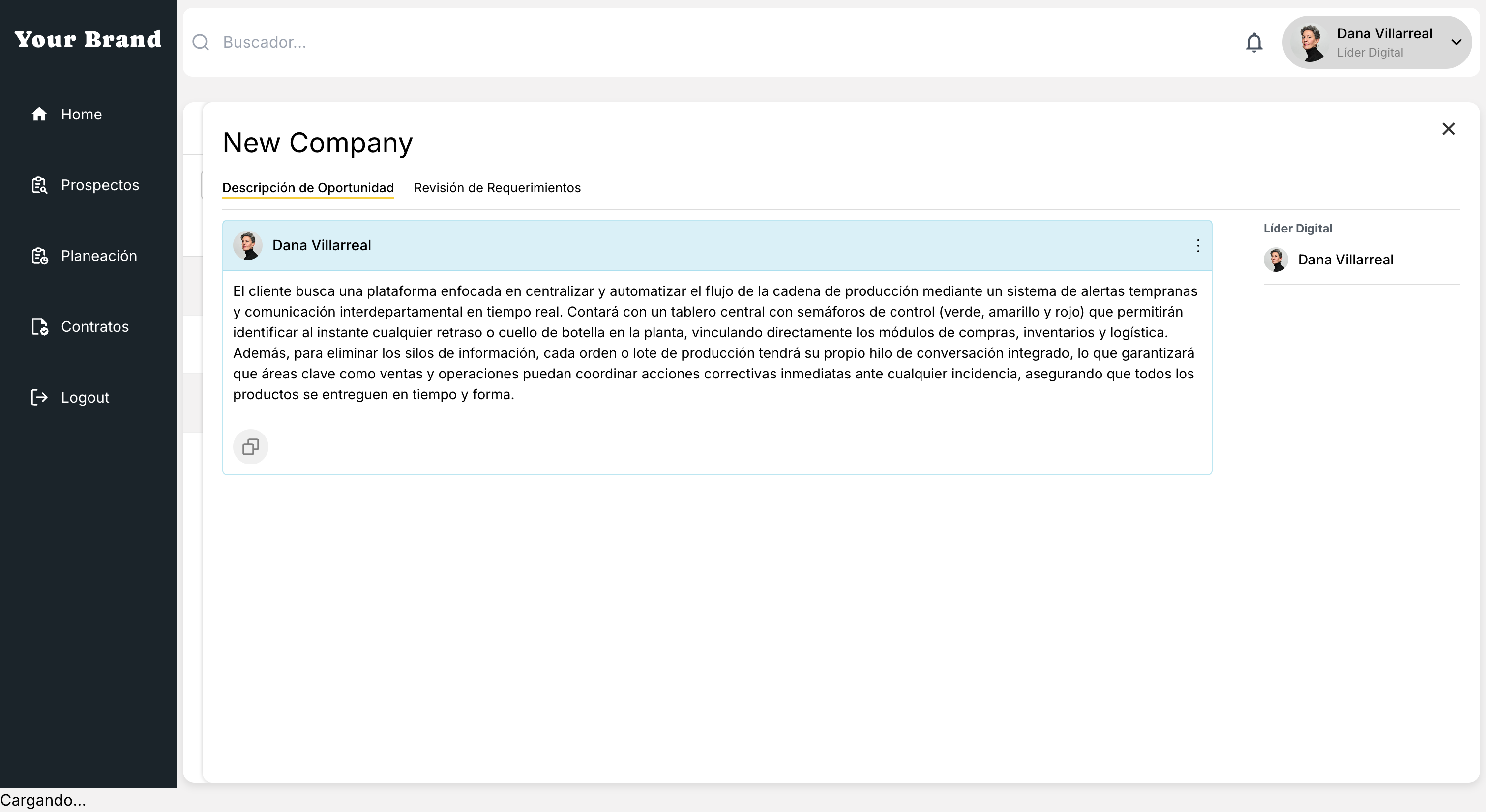 Sistema Interno de Cotizaciones screenshot 1